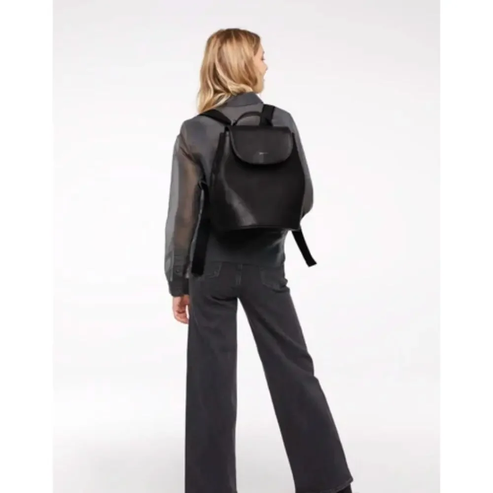Matt & Nat Soho Black Vegan Leather Backpack Vintage Collection